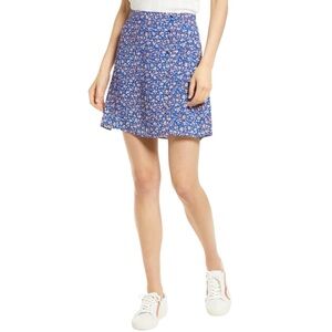 Madewell Porch Side-button Mini Skirt in Summer Vine Mini Skirt Size 6 NWT